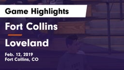 Fort Collins  vs Loveland  Game Highlights - Feb. 12, 2019