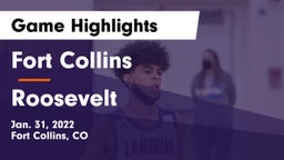 Fort Collins  vs Roosevelt  Game Highlights - Jan. 31, 2022