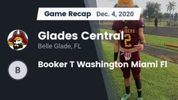 Recap: Glades Central  vs. Booker T Washington  Miami Fl 2020