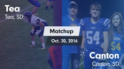 Matchup: Tea vs. Canton  2016