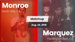 Matchup: Monroe vs. Marquez  2018