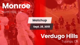 Matchup: Monroe vs. Verdugo Hills  2018