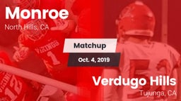 Matchup: Monroe vs. Verdugo Hills  2019