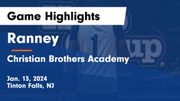 Ranney  vs Christian Brothers Academy Game Highlights - Jan. 13, 2024