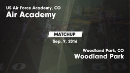 Matchup: Air Academy vs. Woodland Park  2016
