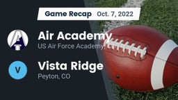 Recap: Air Academy  vs. Vista Ridge  2022