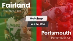 Matchup: Fairland vs. Portsmouth  2016