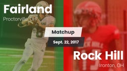 Matchup: Fairland vs. Rock Hill  2017
