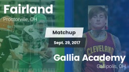 Matchup: Fairland vs. Gallia Academy 2017