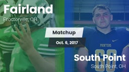 Matchup: Fairland vs. South Point  2017