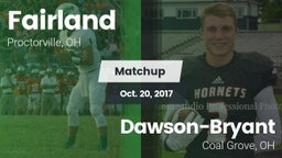 Matchup: Fairland vs. Dawson-Bryant  2017