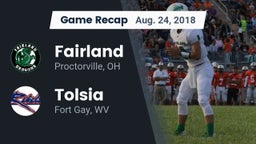 Recap: Fairland  vs. Tolsia  2018