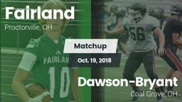 Matchup: Fairland vs. Dawson-Bryant  2018