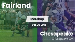 Matchup: Fairland vs. Chesapeake  2018