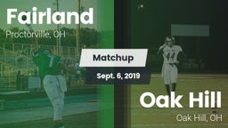 Matchup: Fairland vs. Oak Hill  2019
