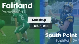 Matchup: Fairland vs. South Point  2019