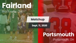 Matchup: Fairland vs. Portsmouth  2020