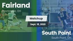 Matchup: Fairland vs. South Point  2020