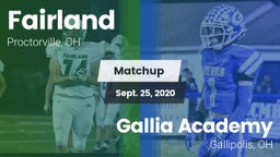 Matchup: Fairland vs. Gallia Academy 2020