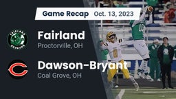 Recap: Fairland  vs. Dawson-Bryant  2023