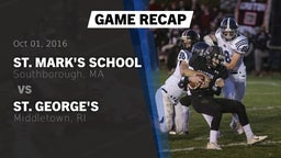 Recap: St. Mark's School vs. St. George's  2016