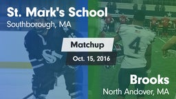 Matchup: St. Mark's vs. Brooks  2016