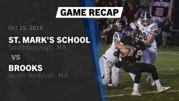 Recap: St. Mark's School vs. Brooks  2016