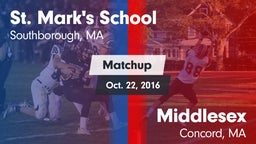 Matchup: St. Mark's vs. Middlesex  2016