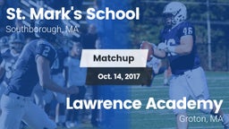 Matchup: St. Mark's vs. Lawrence Academy  2017