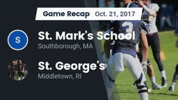 Recap: St. Mark's School vs. St. George's  2017