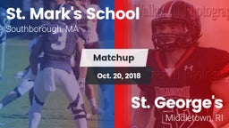 Matchup: St. Mark's vs. St. George's  2018