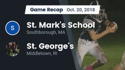 Recap: St. Mark's School vs. St. George's  2018