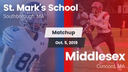 Matchup: St. Mark's vs. Middlesex  2019