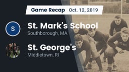 Recap: St. Mark's School vs. St. George's  2019