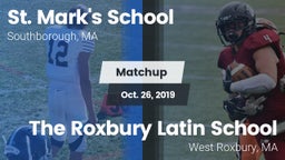 Matchup: St. Mark's vs. The Roxbury Latin School 2019