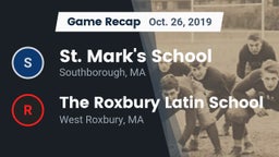 Recap: St. Mark's School vs. The Roxbury Latin School 2019
