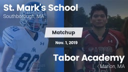 Matchup: St. Mark's vs. Tabor Academy  2019