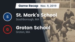 Recap: St. Mark's School vs. Groton School  2019