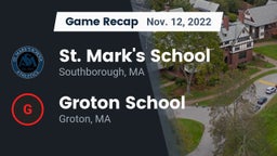 Recap: St. Mark's School vs. Groton School  2022