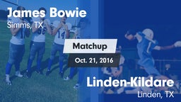 Matchup: Bowie vs. Linden-Kildare  2016