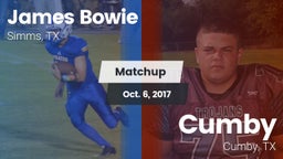 Matchup: Bowie vs. Cumby  2017
