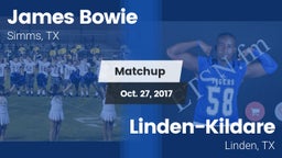 Matchup: Bowie vs. Linden-Kildare  2017