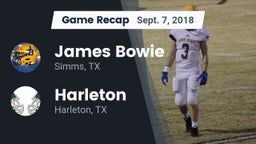 Recap: James Bowie  vs. Harleton  2018