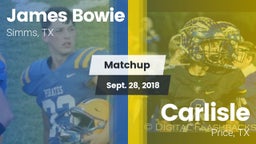 Matchup: Bowie vs. Carlisle  2018