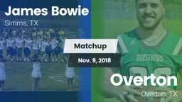 Matchup: Bowie vs. Overton  2018