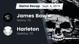 Recap: James Bowie  vs. Harleton  2019