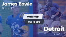 Matchup: Bowie vs. Detroit  2019