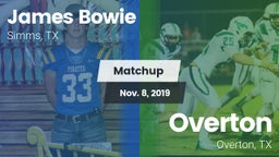 Matchup: Bowie vs. Overton  2019
