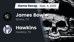 Recap: James Bowie  vs. Hawkins  2020