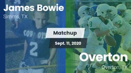 Matchup: Bowie vs. Overton  2020